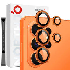 Samsung Galaxy S26 Ultra NORTHJO Kameralinsebeskyttelse - Metal & Glas - Orange