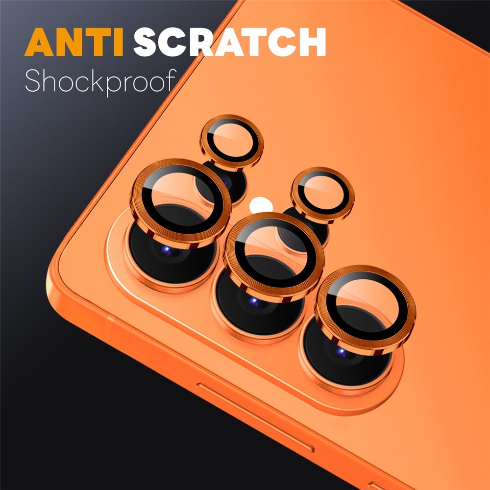 Samsung Galaxy S26 Ultra NORTHJO Kameralinsebeskyttelse - Metal & Glas - Orange