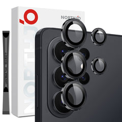 Samsung Galaxy S26 Ultra NORTHJO Kameralinsebeskyttelse - Metal & Glas - Sort