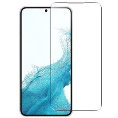 Samsung Galaxy A54 (5G) Hærdet Glas - Case Friendly - Skærmbeskyttelse - Gennemsigtig m. Sort Kant