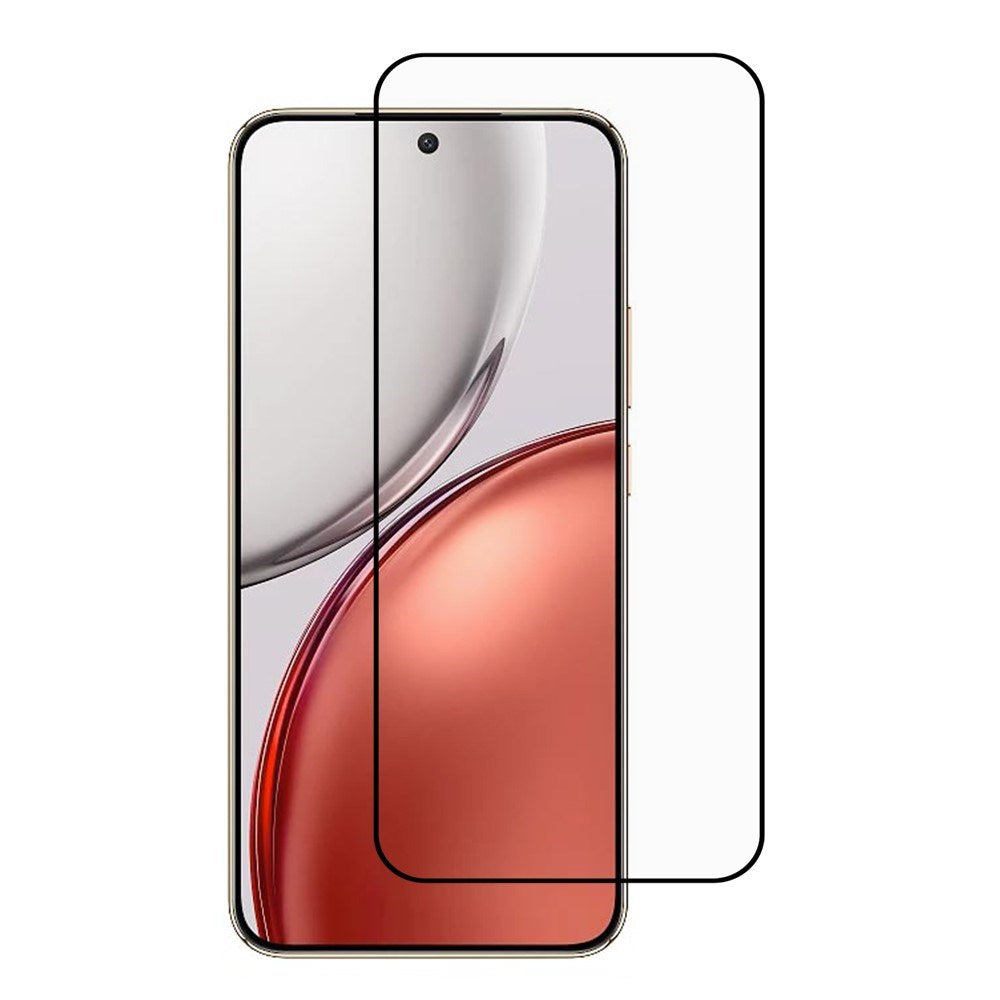 Honor Magic8 Lite Hærdet Beskyttelsesglas - Gennemsigtig / Sort