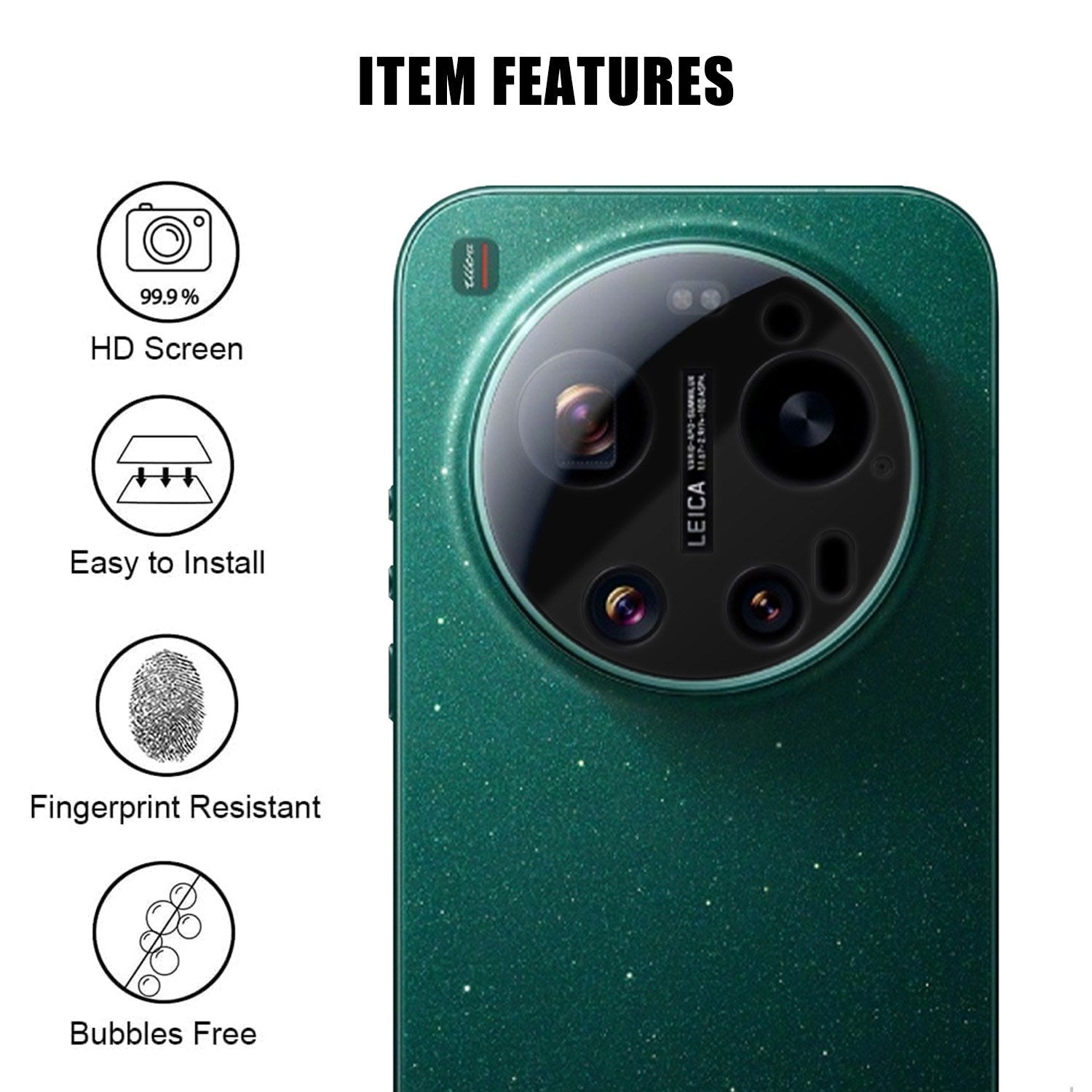 Xiaomi 17 Ultra Hærdet Kameralinsebeskyttelsesglas - Gennemsigtig