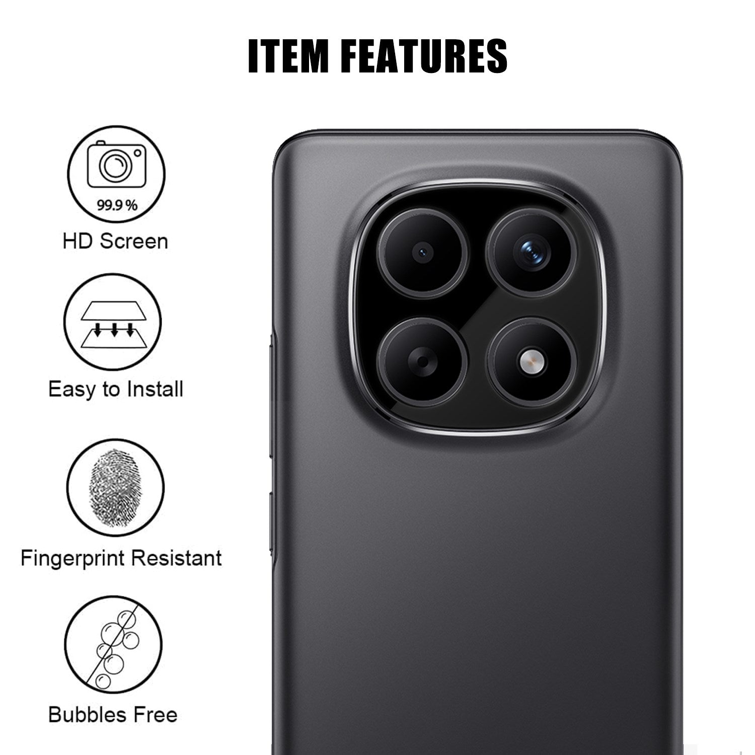 Xiaomi Redmi Note 15 (5G) Hærdet Kameralinsebeskyttelsesglas - Gennemsigtig