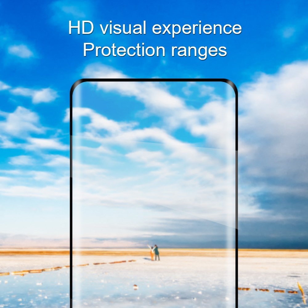 OPPO Reno15 F (5G) / Reno14 F (5G) / Reno13 (5G) Amorus Hærdet Skærmbeskyttelsesglas - Gennemsigtig / Sort