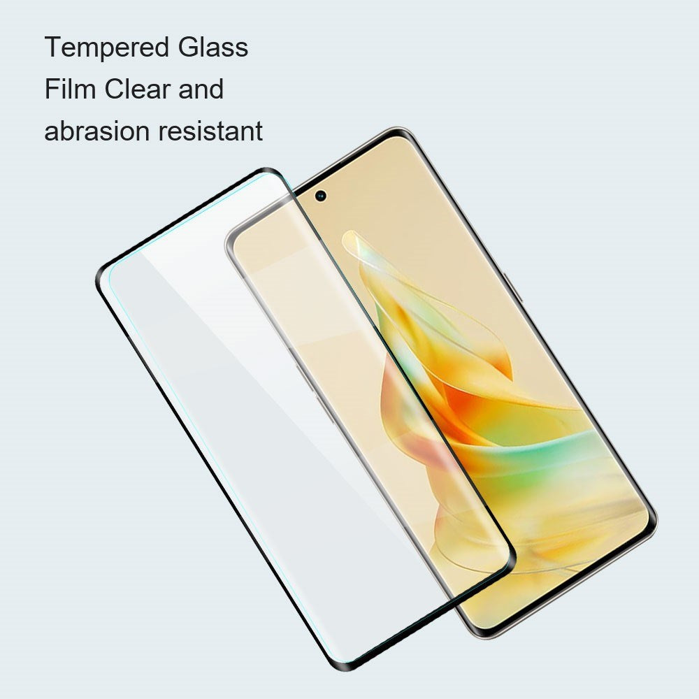OPPO Reno15 F (5G) / Reno14 F (5G) / Reno13 (5G) Amorus Hærdet Skærmbeskyttelsesglas - Gennemsigtig / Sort