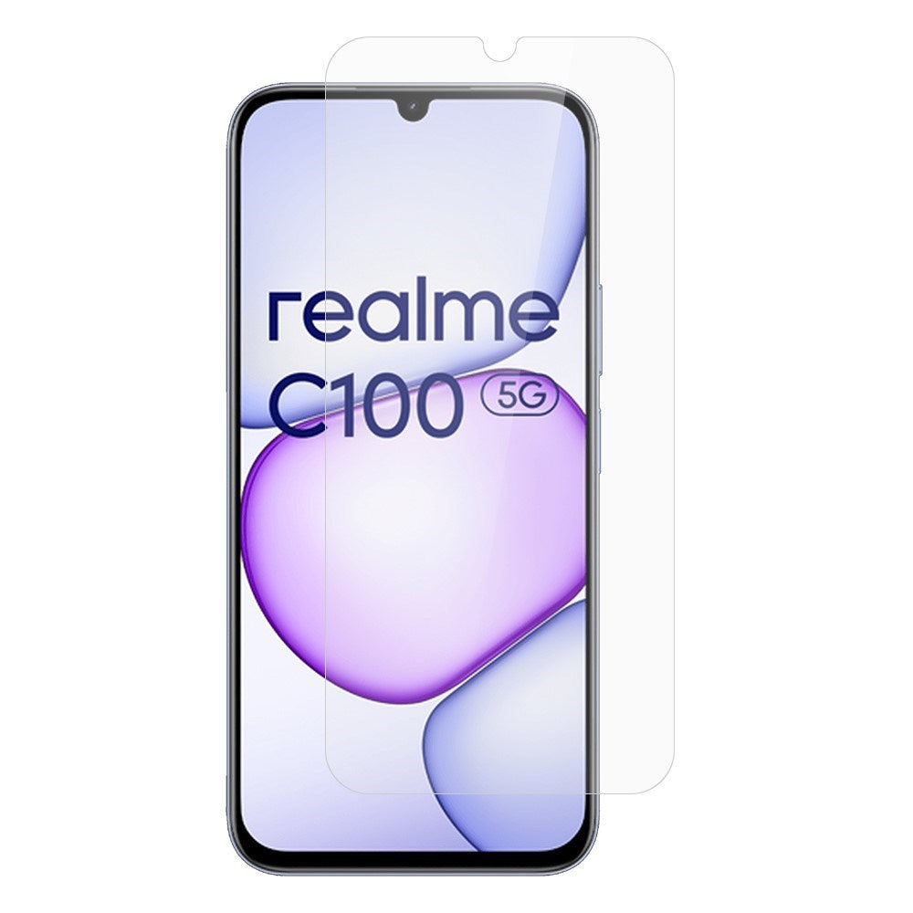Realme C100 Hærdet Beskyttelsesglas - Gennemsigtig