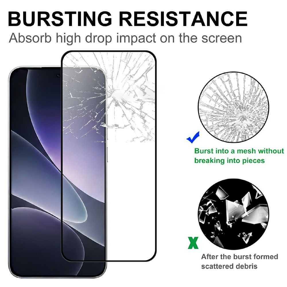 Xiaomi 17T Pro Skærmbeskyttelsesglas - Gennemsigtig / Sort Kant