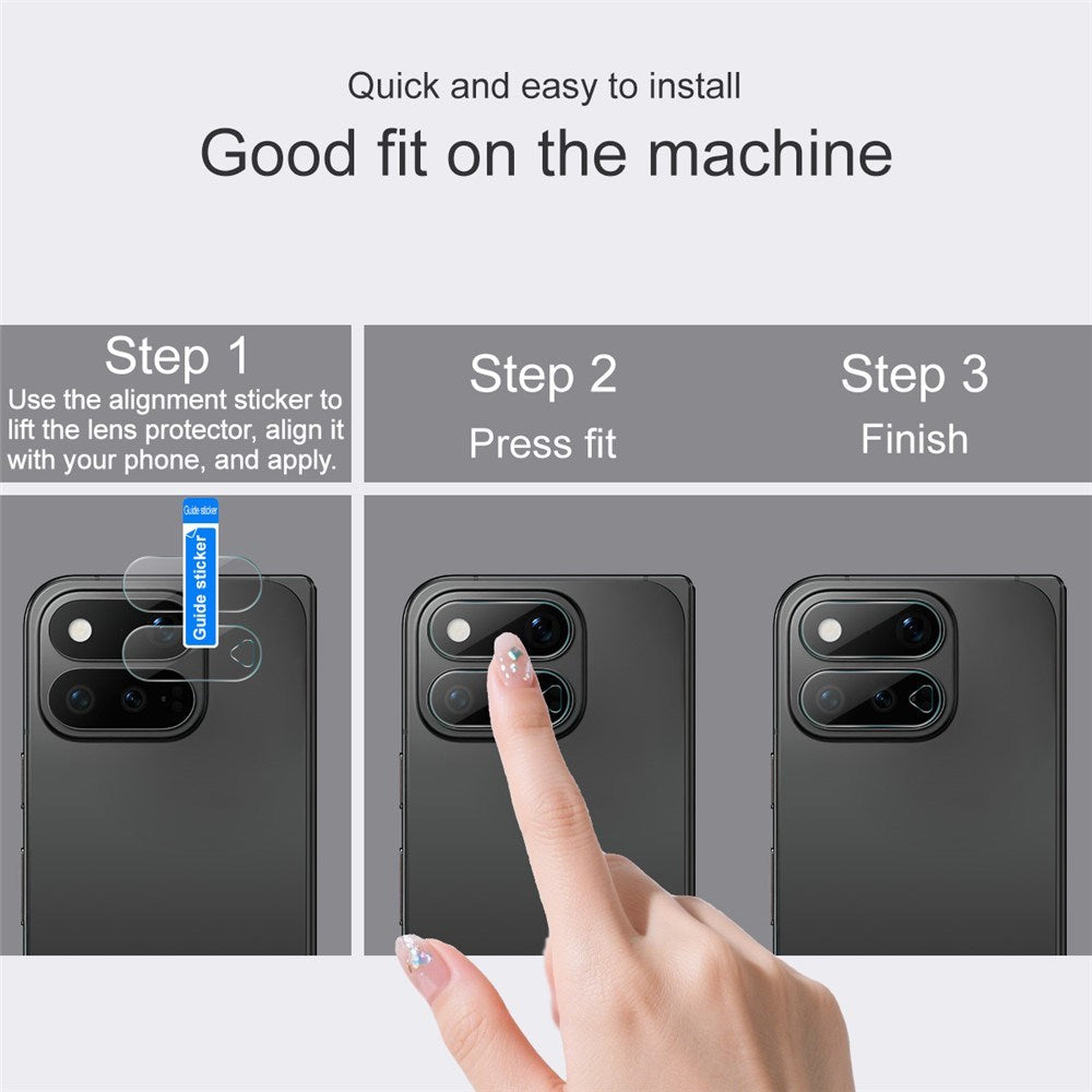 Google Pixel 11 Pro Fold IMAK Kameralinsebeskyttelse - Gennemsigtig