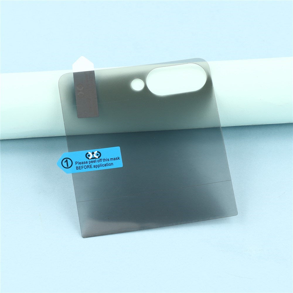 Samsung Galaxy Z Flip8 Beskyttelsesfilm m. Privacy - 2 Dele - Gennemsigtig