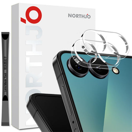 Samsung Galaxy Z Flip8 NORTHJO Hærdet Kameralinseglas - 2 stk. - Gennemsigtig