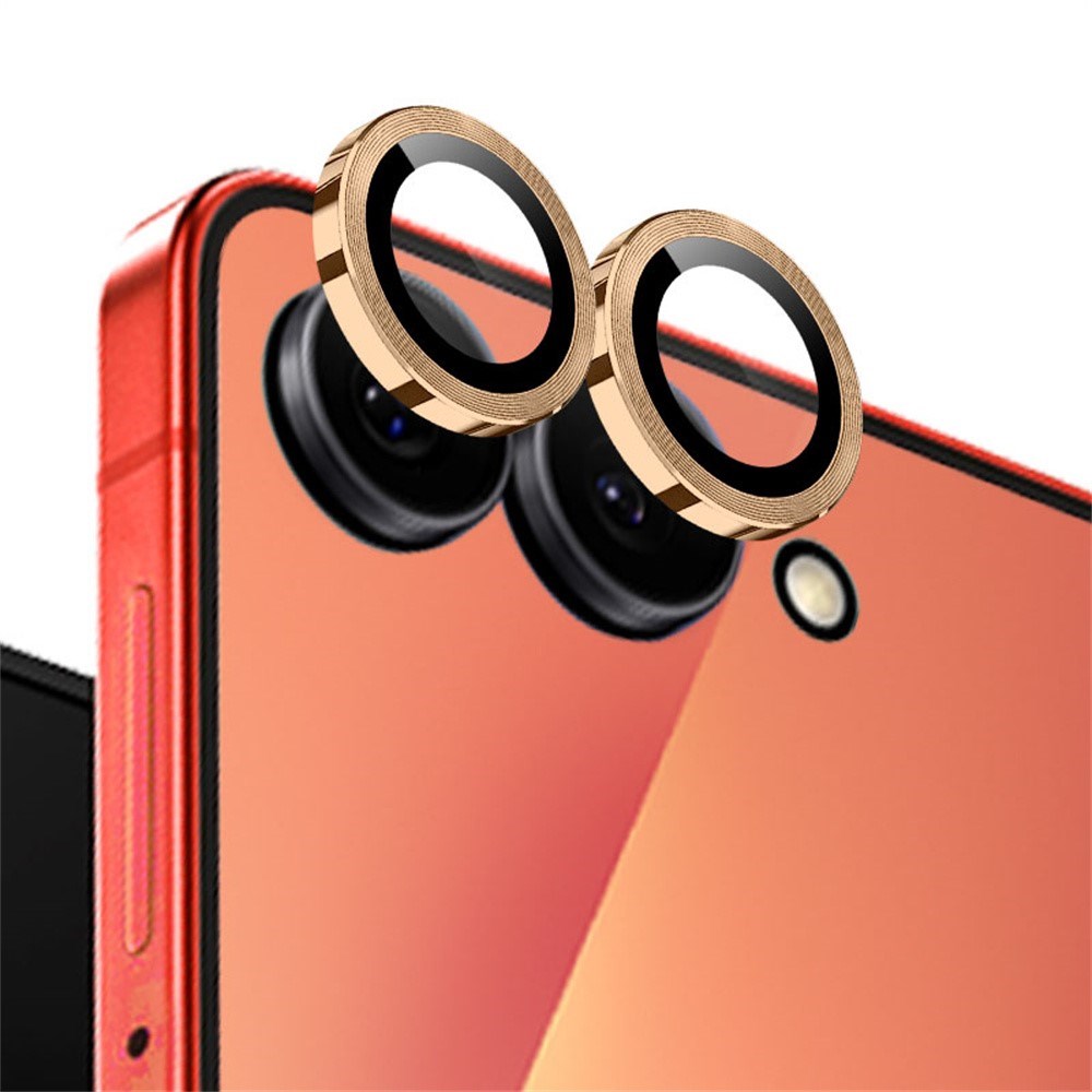 Samsung Galaxy Z Flip8 NORTHJO Kameralinsebeskyttelse - Metal & Glas - Guld
