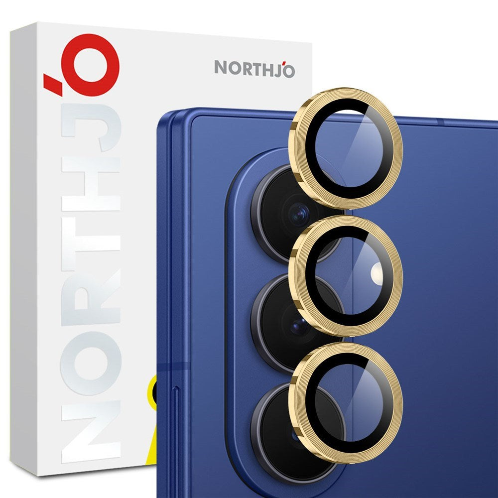 Samsung Galaxy Z Fold8 Ultra NORTHJO Kameralinsebeskyttelse - Metal & Glas - Guld