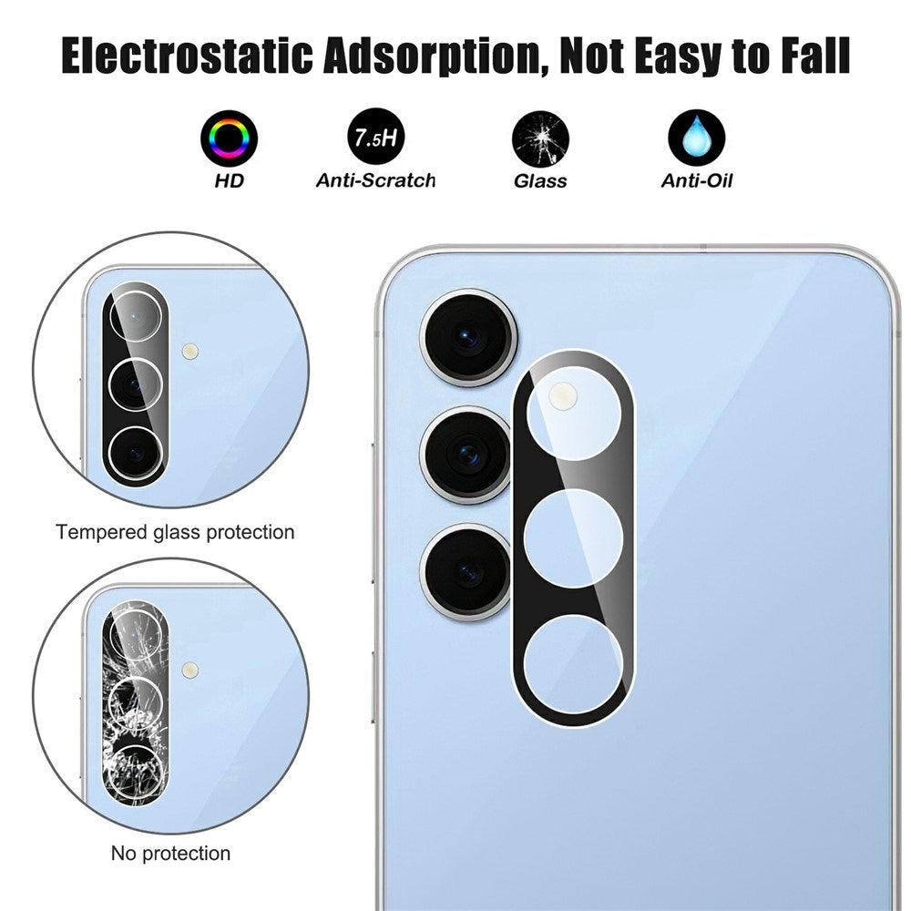 Samsung Galaxy S26 FE Beskyttelsesglas til Kameralinse - Sort