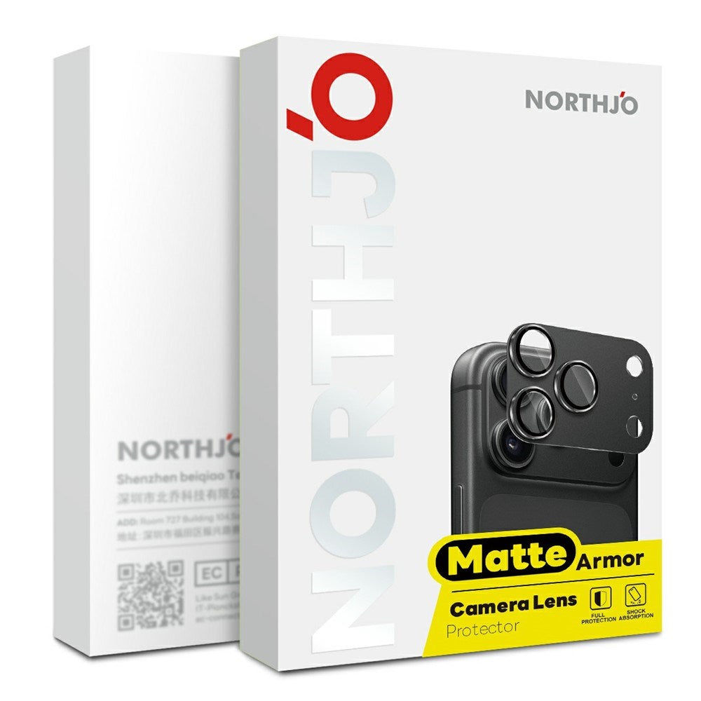 iPhone 18 Pro Max NORTHJO Kameralinsebeskyttelse - Grå