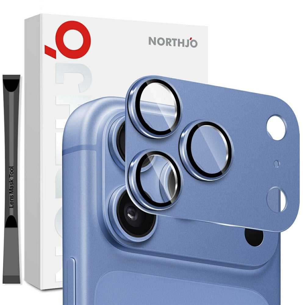 iPhone 18 Pro NORTHJO Kameralinsebeskyttelse - Blå
