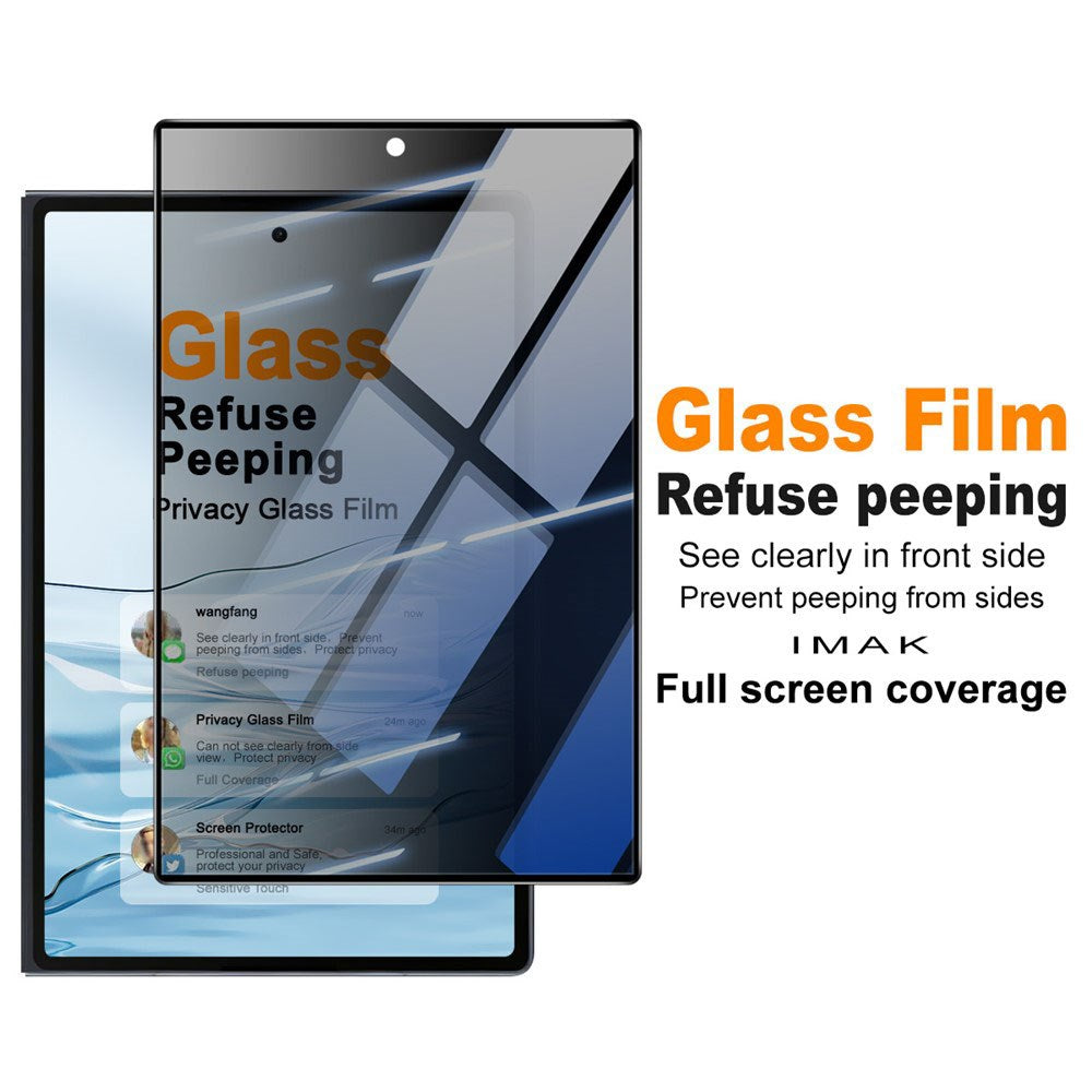 Samsung Galaxy Z Fold8 IMAK Privacy Skærmbeskyttelsesglas - Gennemsigtig