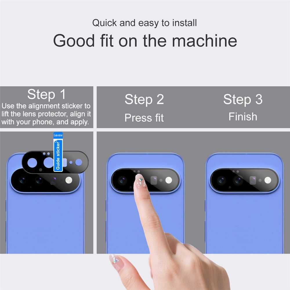 Google Pixel 11 IMAK Kameralinsebeskyttelse - Sort