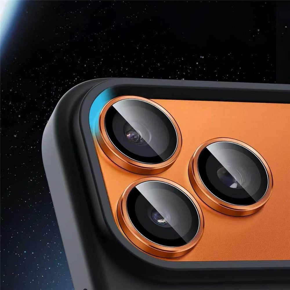 iPhone 18 Pro Kameralinsebeskyttelse - Metal & Glas - Orange