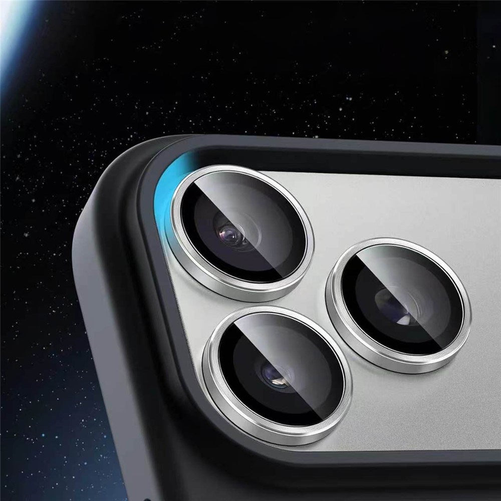 iPhone 18 Pro Kameralinsebeskyttelse - Metal & Glas - Sølv