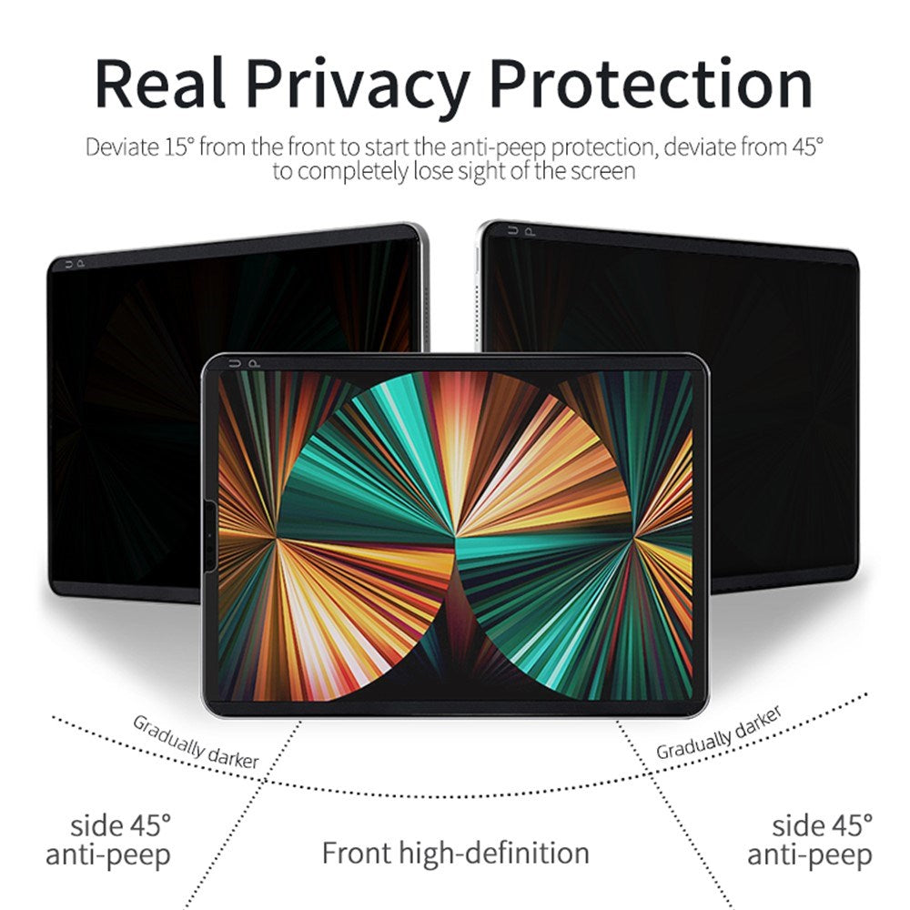 iPhone Fold Mat Skærmbeskyttelsesfilm - Privacy Funktion - Gennemsigtig