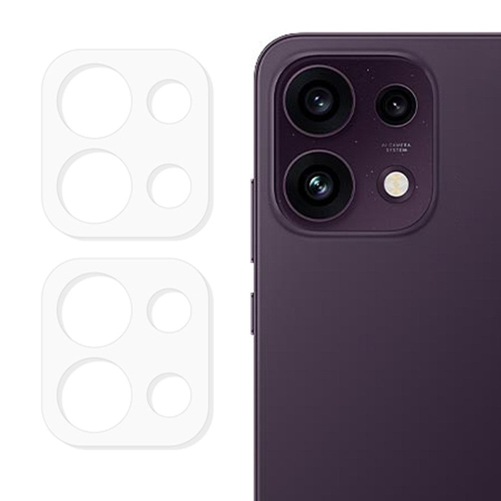 OPPO Reno16 F (5G) Beskyttelsesglas til Kameralinse - 2 stk. - Gennemsigtig