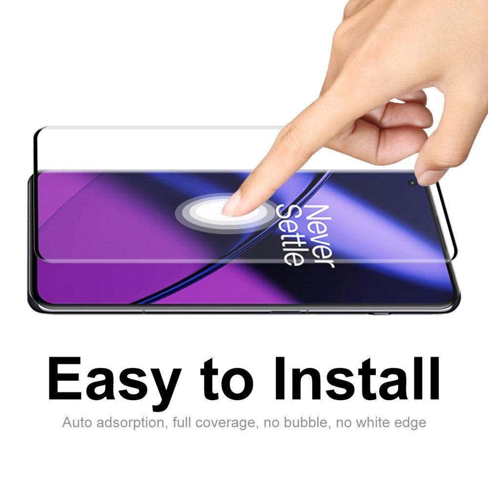 Enkay OnePlus 11 / 10 Pro / 9 Pro Beskyttelsesglas - Full Fit - Sort