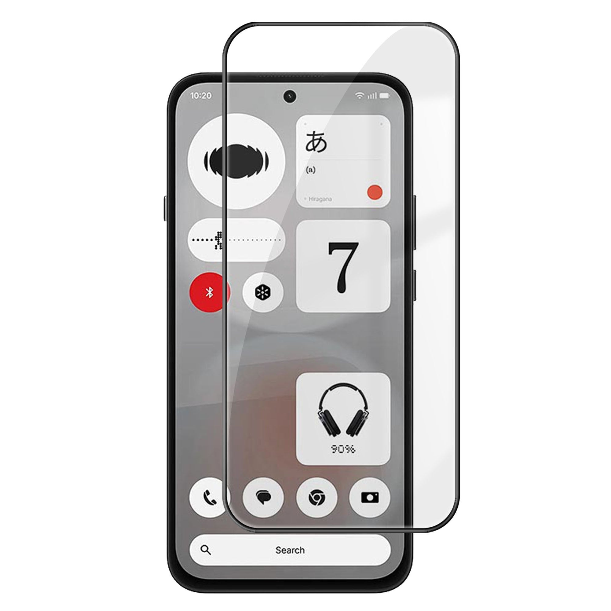 Nothing Phone (4b) Beskyttelsesglas til Skærm - Gennemsigtig / Sort Kant