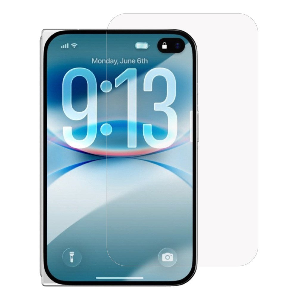 iPhone Fold Hærdet Skærmbeskyttelsesglas - Gennemsigtig