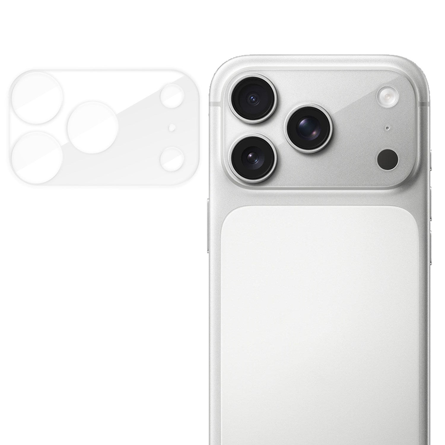 iPhone 18 Pro Max Hærdet Kameralinsebeskyttelsesglas - Gennemsigtig
