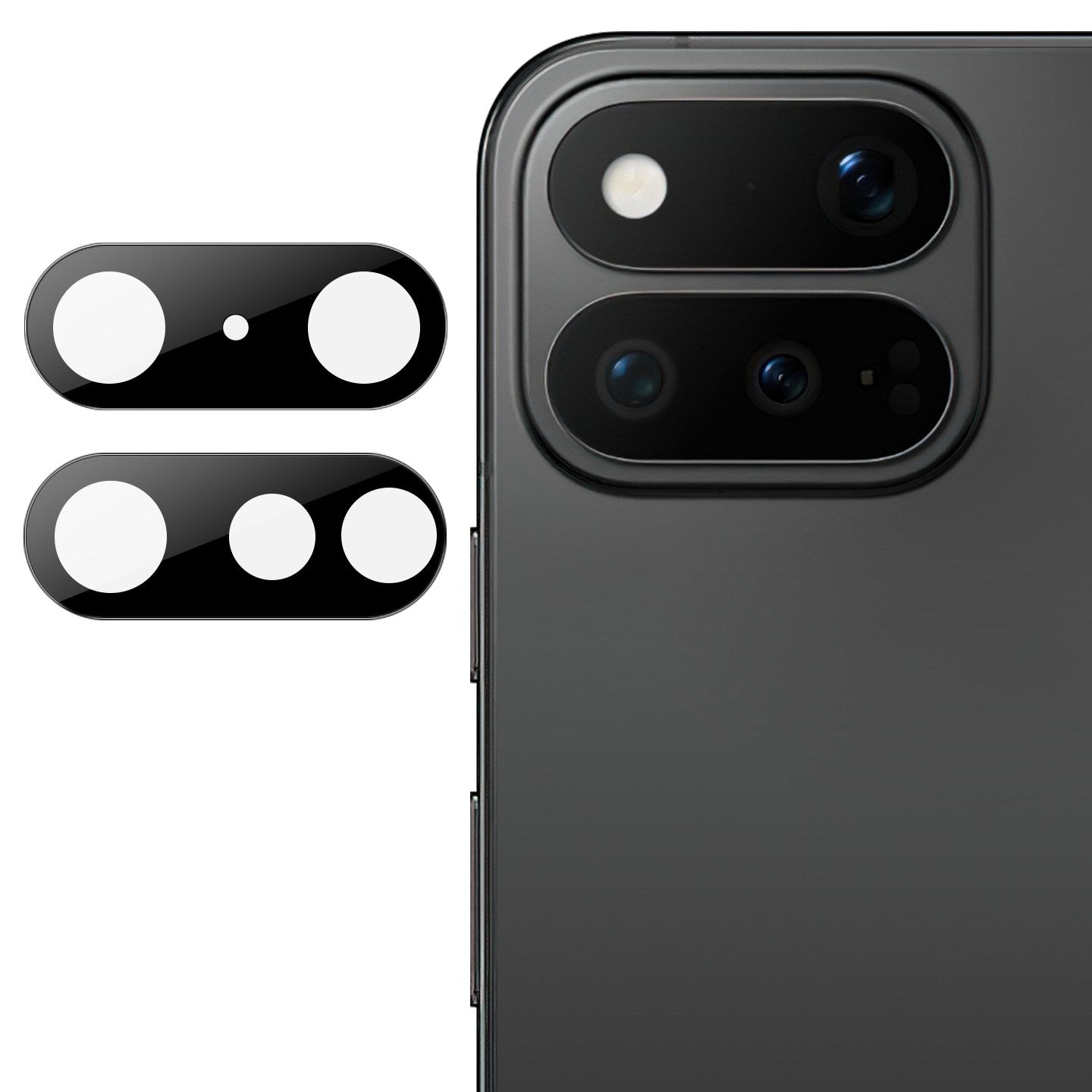 Google Pixel 11 Pro Fold IMAK Hærdet Beskyttelsesglas til Kameralinse - Sort