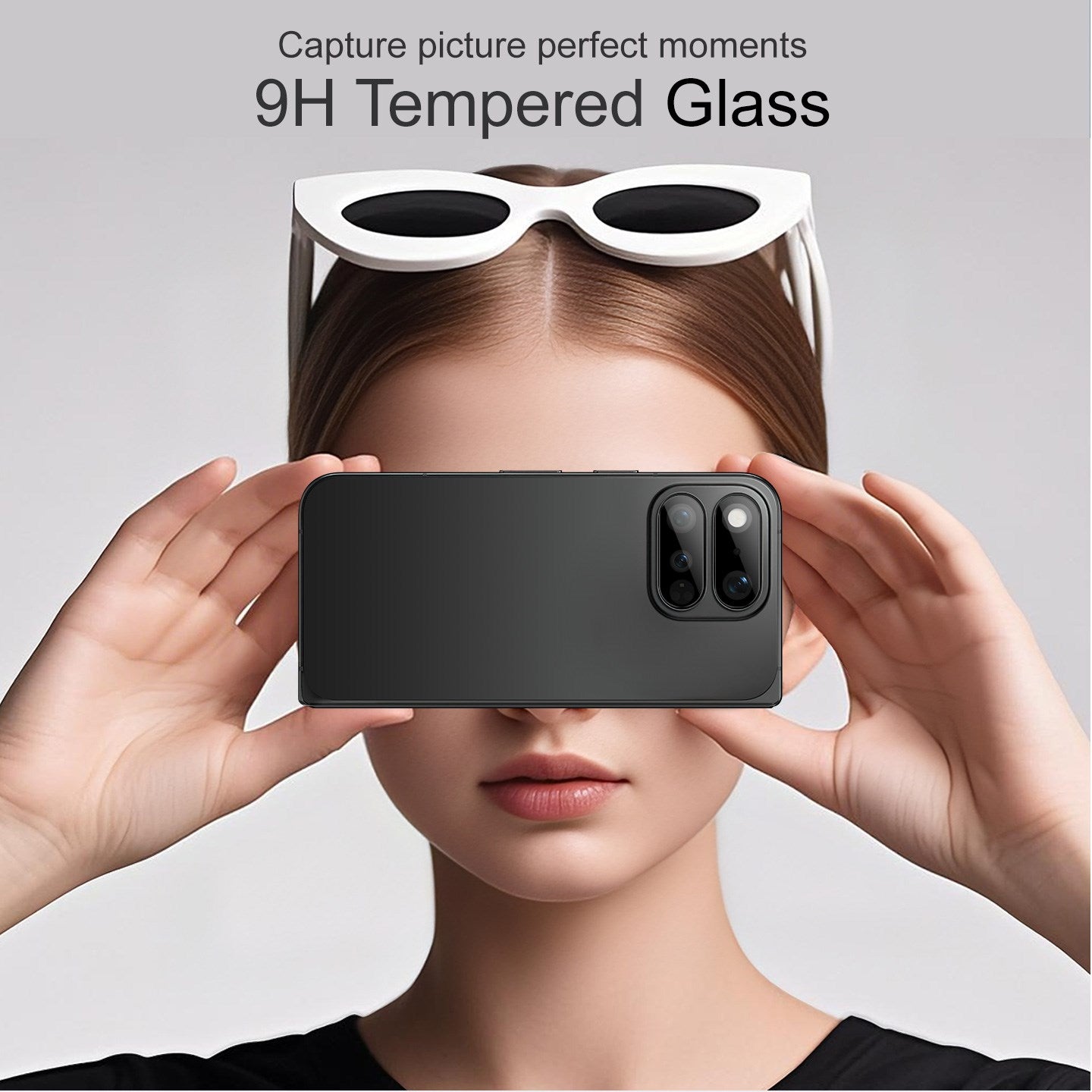 Google Pixel 11 Pro Fold IMAK Hærdet Beskyttelsesglas til Kameralinse - Sort
