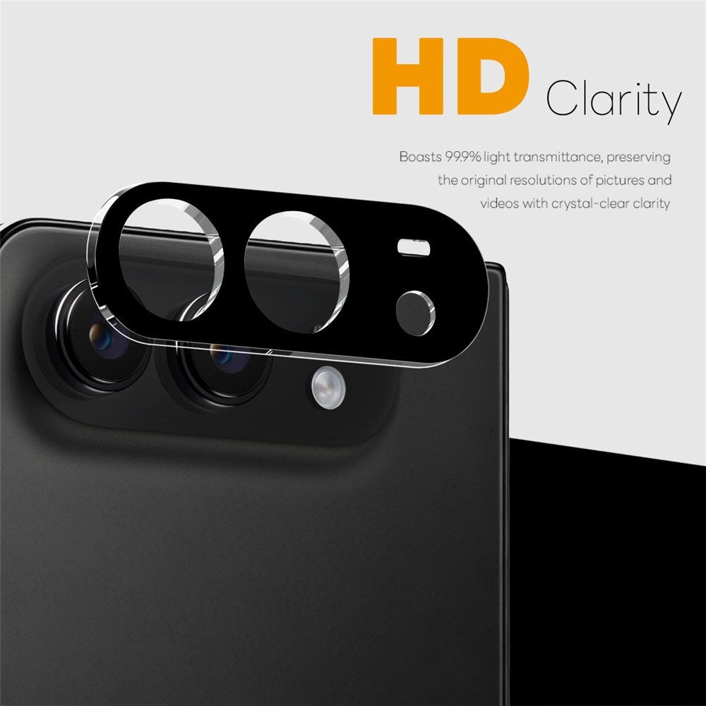 iPhone Fold NORTHJO Hærdet Kameralinseglas - Sort