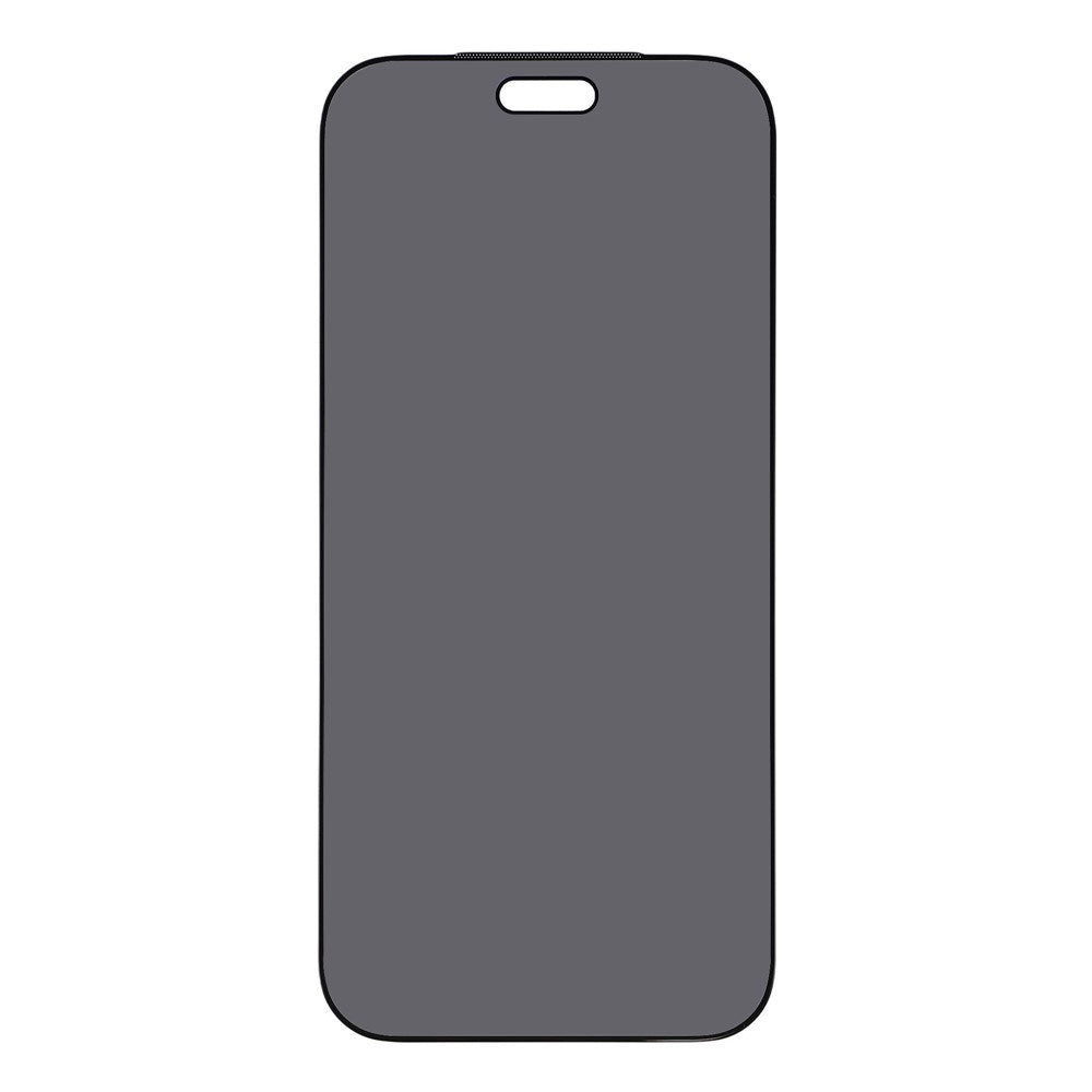 iPhone 18 Pro Privacy Skærmbeskyttelse - Hærdet Glas med Silk Print - Gennemsigtig