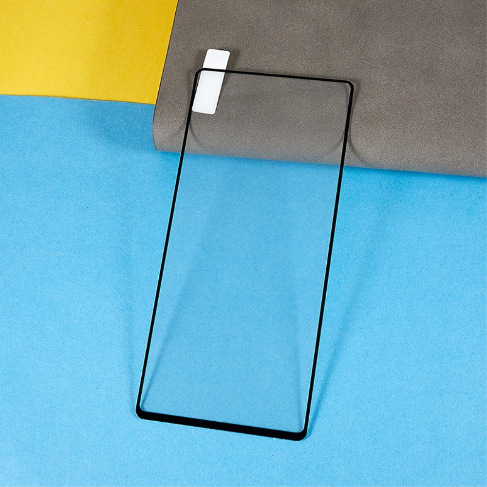 Google Pixel 7A Full Fit Hærdet Skærmbeskyttelsesglas - Gennemsigtig / Sort