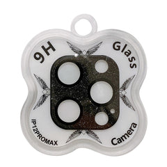 iPhone 12 Pro Max Beskyttelsesglas til Kameralinse - 9H - Sort Glimmer
