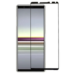 Sony Xperia 5 V Arc Edge Hærdet Glas Skærmbeskyttelse - Full Fit - Sort Kant