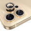 iPhone 14 Pro / 14 Pro Max Kamera Glasbeskyttelse m. Rhinsten - Guld