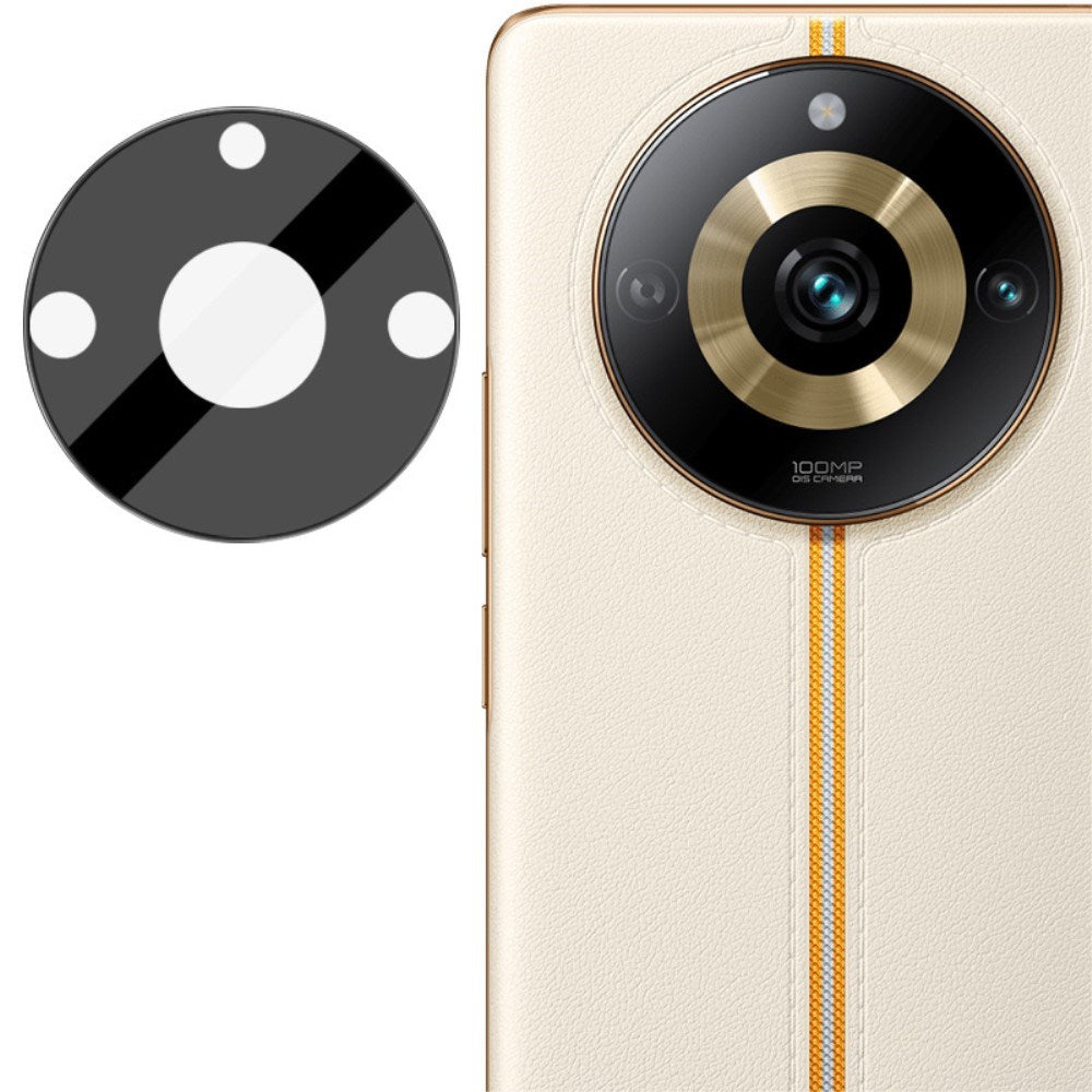 Realme 11 Pro+ (5G) / 11 Pro (5G) IMAK Beskyttelsesglas til Kameralinse - Gennemsigtig / Sort