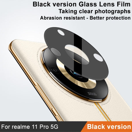 Realme 11 Pro+ (5G) / 11 Pro (5G) IMAK Beskyttelsesglas til Kameralinse - Gennemsigtig / Sort