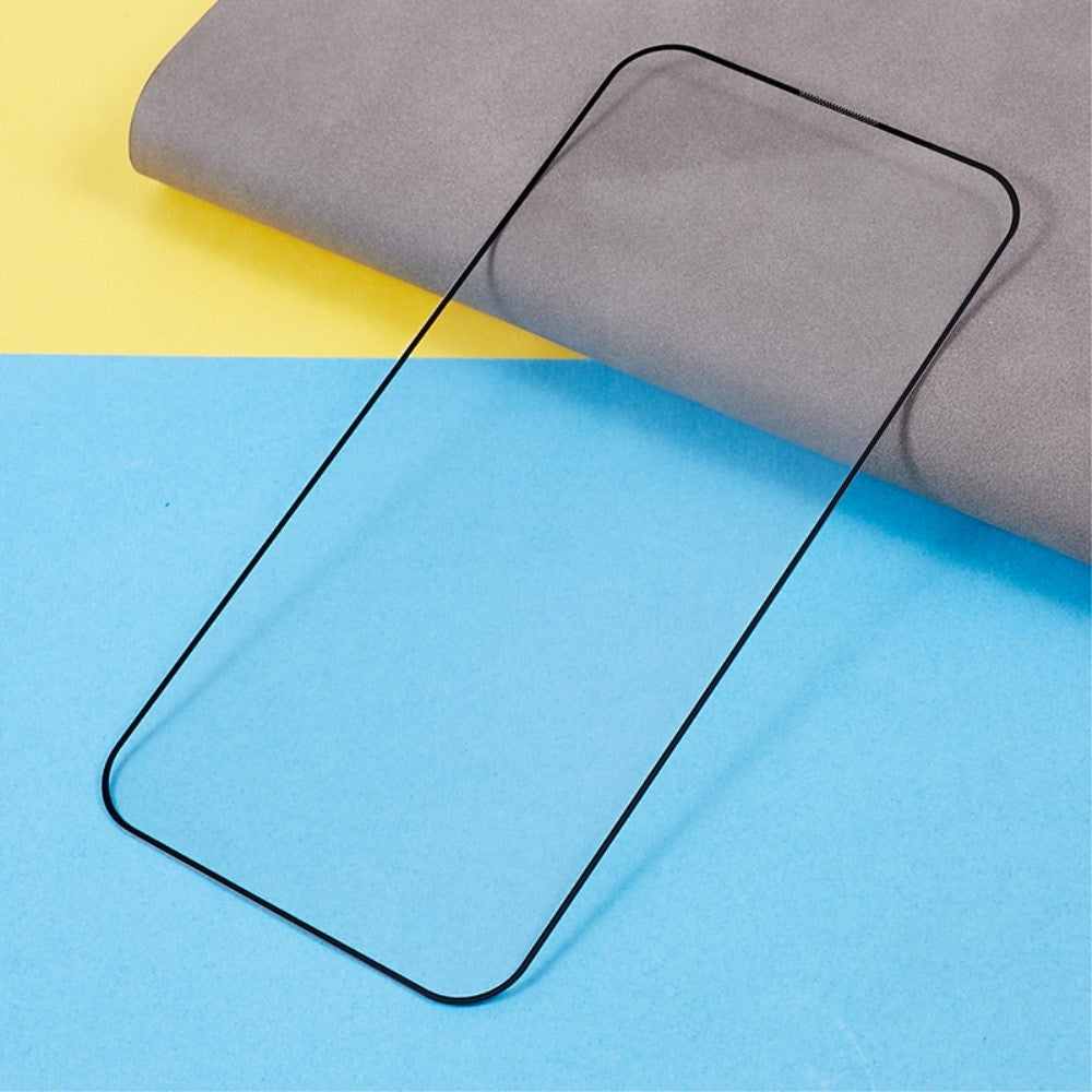 iPhone 15 Pro Hærdet Glas - Full-Fit - Skærmbeskyttelse - Sort Kant