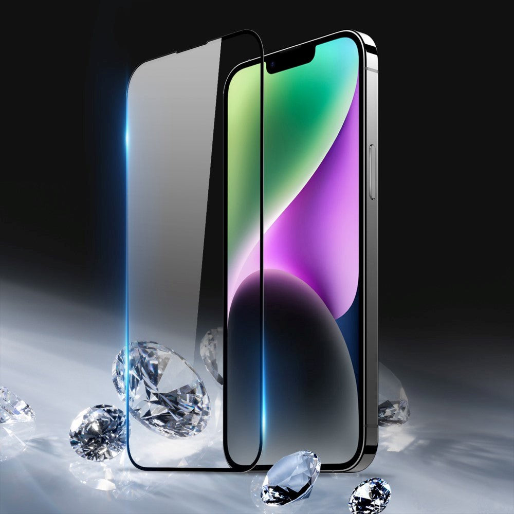 iPhone 15 Plus Dux Ducis Full-Fit Skærmbeskyttelse - Sort Kant