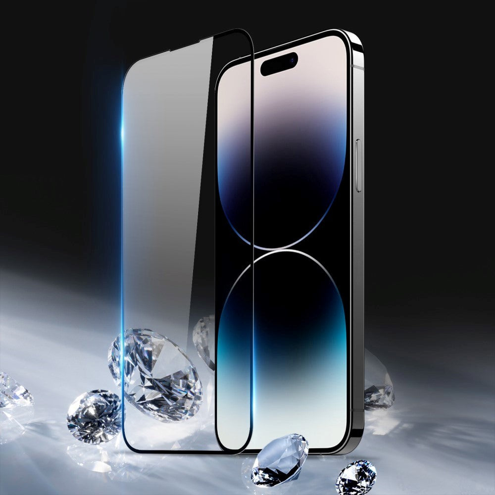 iPhone 15 Pro Max Dux Ducis Full-Fit Skærmbeskyttelse - Sort Kant