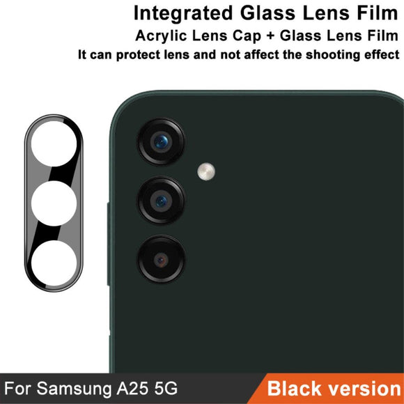 Samsung Galaxy A25 (5G) IMAK Beskyttelsesglas til Kameralinse - Gennemsigtig / Sort