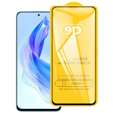 Honor 90 Lite Hærdet Glas Skærmbeskyttelse - Full Fit - Sort Kant