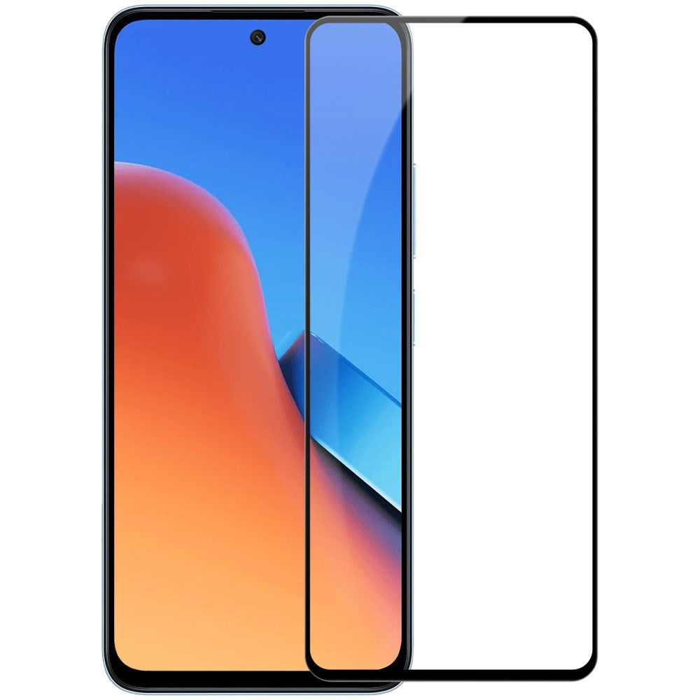 Xiaomi Redmi 12 Hærdet Beskyttelsesglas - Case Friendly - Gennemsigtig / Sort Kant