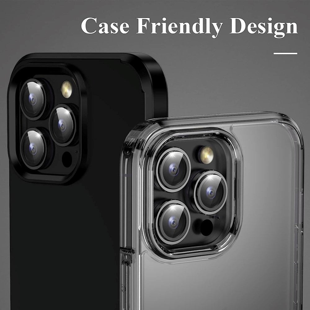 iPhone 15 Pro / 15 Pro Max Kameralinse Beskyttelse - Sort