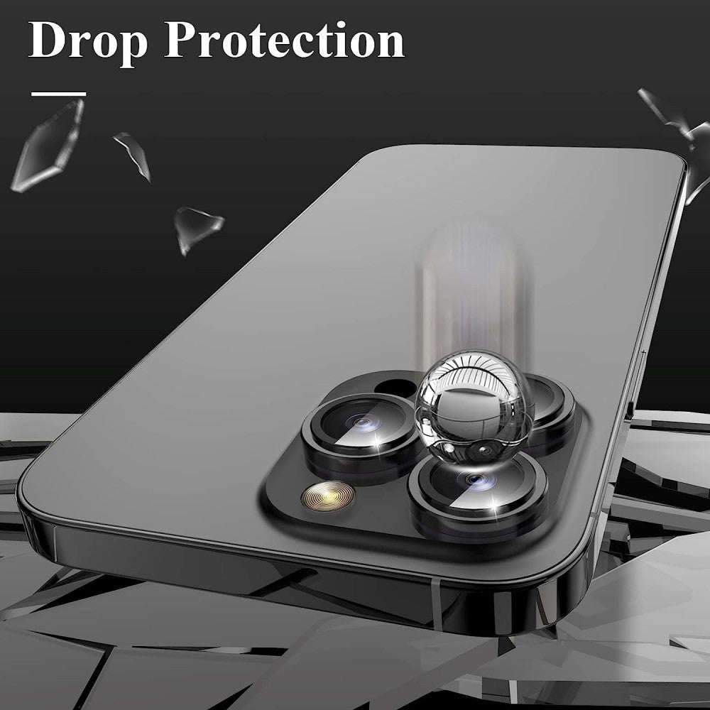 iPhone 15 Pro / 15 Pro Max Kameralinse Beskyttelse - Sort