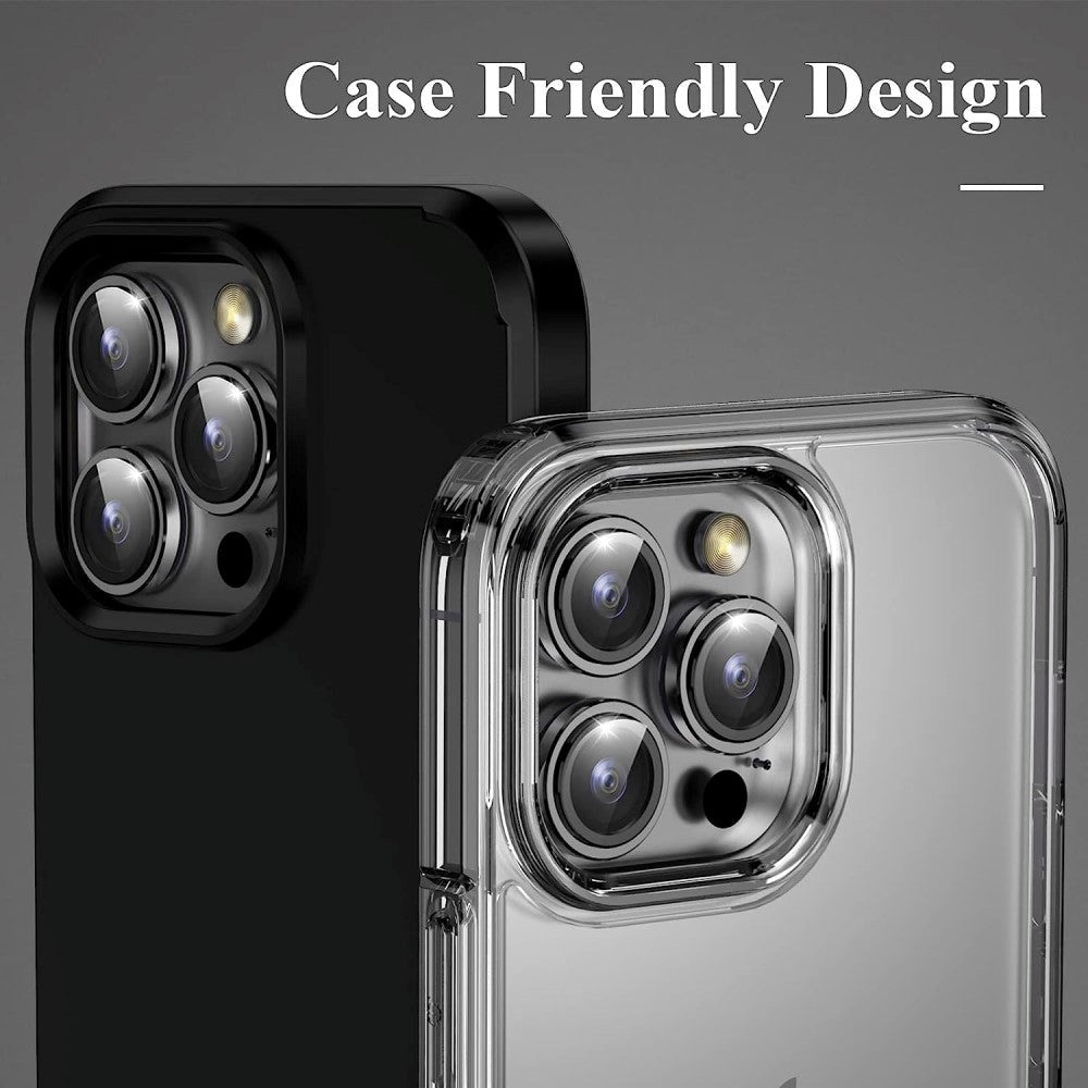 iPhone 15 Pro / 15 Pro Max Kameralinse Beskyttelse - Sølv