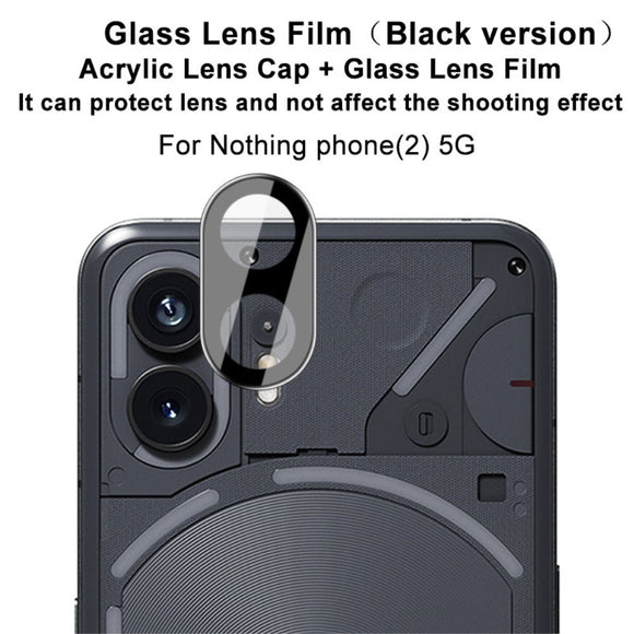 Nothing Phone (2) IMAK Beskyttelsesglas til Kameralinse - Gennemsigtig / Sort