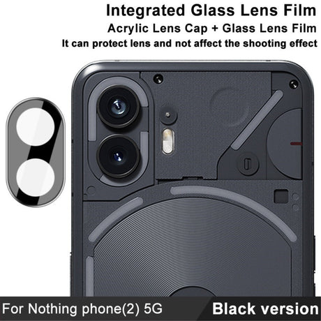 Nothing Phone (2) IMAK Beskyttelsesglas til Kameralinse - Gennemsigtig / Sort